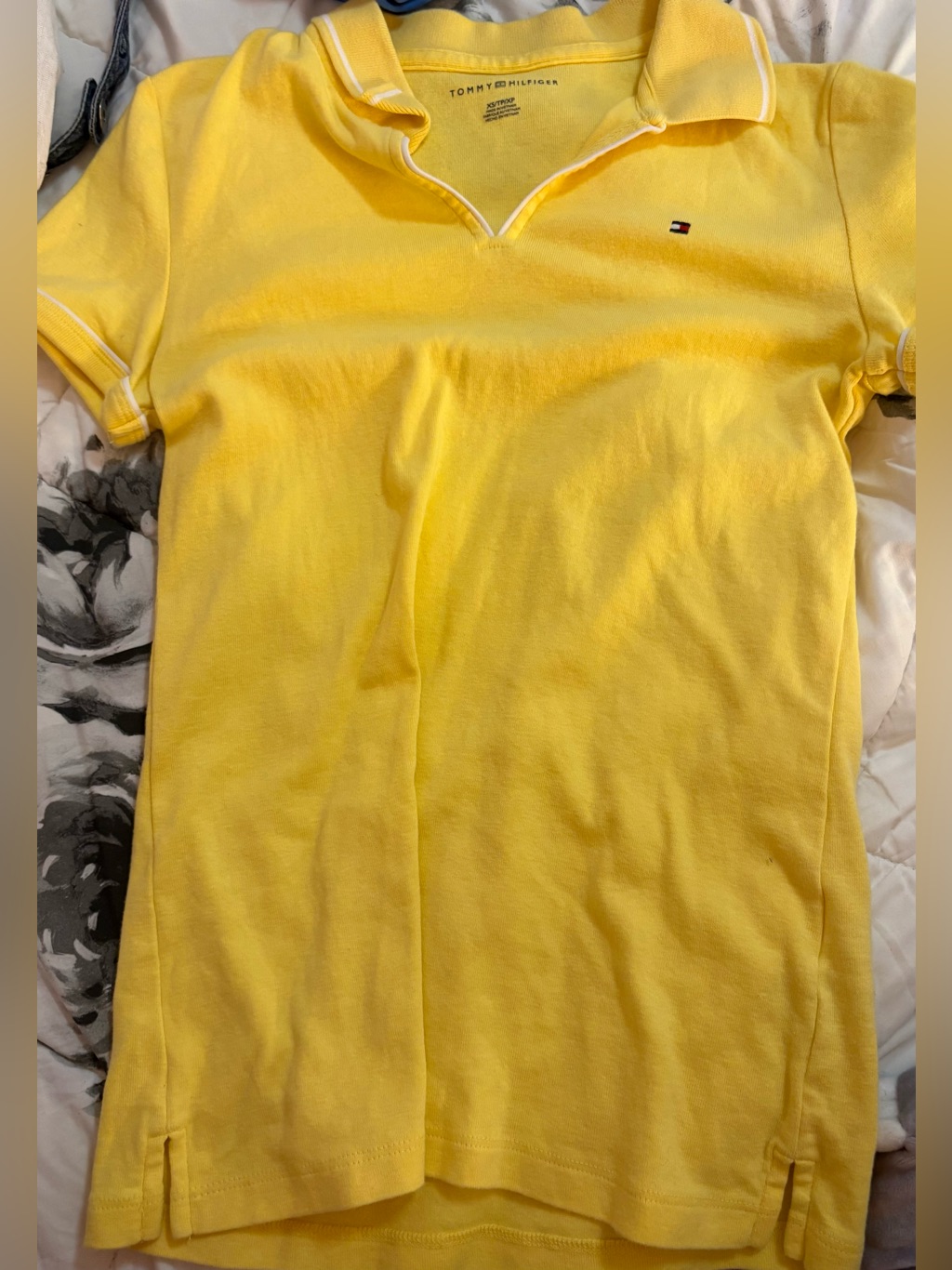 Tommy Hilfiger Sunny Yellow Polo With Contrast Trim